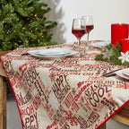 Χριστουγεννιάτικο Τραπεζομάντηλο D308 140X180 Red